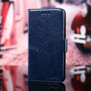 For OPPO Reno4 SE Geometric Stitching Horizontal Flip TPU + PU Leather Case with Holder & Card Slots & Wallet(Blue)