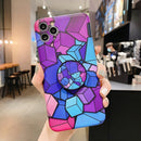 Bright Series Precision Hole Shockproof Protective Case with Holder For iPhone 12 Pro(G5)