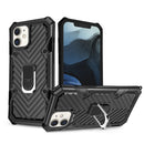 Cool Armor PC + TPU Shockproof Case with 360 Degree Rotation Ring Holder For iPhone 12 / 12 Pro(Black)