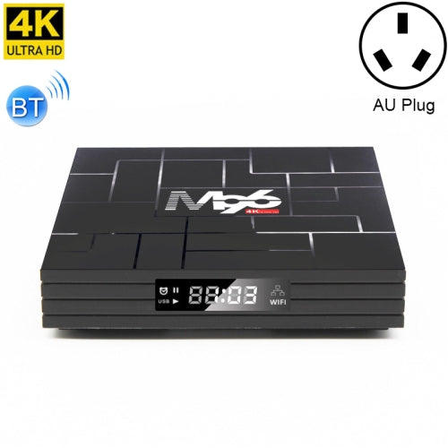 M96 4K Smart TV Box, Android 9.0, RK3318 Quad-Core 64bit Cortex-A53, 2GB+16GB, Support LAN, AV, HDMI, USB, TF Card, 2.4G/5G WIFI, Plug Type:AU Plug