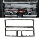 Car Carbon Fiber Air Conditioning Adjustment Panel Decorative Sticker for Audi Q7 2008-2015, Left and Right Drive Universal