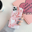 Marble Pattern TPU Protective Case For iPhone 12 Pro Max(Pink)