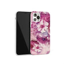 Glossy Marble Pattern TPU Protective Case For iPhone 11 Pro(Rose Red)