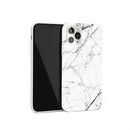 Glossy Marble Pattern TPU Protective Case For iPhone 12 / 12 Pro(White)