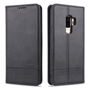For Samsung Galaxy S9 AZNS Magnetic Calf Texture Horizontal Flip Leather Case with Card Slots & Holder & Wallet(Black)