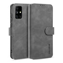 For Samsung Galaxy M51 DG.MING Retro Oil Side Horizontal Flip Protective Case(Grey)