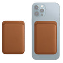 Leather Wallet Pouch Card Holder Card Case with Magsafing Magnetic for iPhone 12 mini, iPhone 12, iPhone 12 Pro, iPhone 12 Pro Max(Brown)