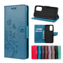 For Xiaomi Mi 10T Pro 5G Butterflies Love Flowers Embossing Horizontal Flip Leather Case with Holder & Card Slots & Wallet(Blue)