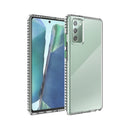 For Samsung Galaxy Note20 2 in 1 Ultra Clear Shockproof PC+ TPU Case with Removable Color Button(Green)