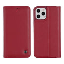 GEBEI PU+TPU Horizontal Flip Protective Case with Holder & Card Slots For iPhone 12 / 12 Pro(Red)