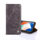 For OnePlus Nord N10 5G Non-Magnetic Retro Texture Horizontal Flip Leather Case with Holder & Card Slots & Wallet(Grey)