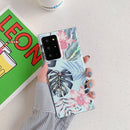 For Samsung Galaxy A51 Laser Flowers Pattern TPU Protective Case(Fresh Red Flower)