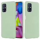 For Samsung Galaxy M51 (Indian Version) Pure Color Liquid Silicone Shockproof Full Coverage Case(Green)