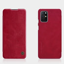For OnePlus 8T NILLKIN QIN Series Crazy Horse Texture Horizontal Flip Leather Case with Card Slot(Red)