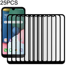 For LG Fortune 3 25 PCS Full Glue Full Screen Tempered Glass Film