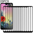 For LG K50S 25 PCS Full Glue Full Screen Tempered Glass Film
