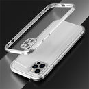 Blade Series Lens Protector + Metal Frame Protective Case For iPhone 12 mini(Silver)