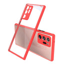 For Samsung Galaxy Note20 Ultra Tire Side Texture Contrast Button Shockproof PC + TPU Phone Protective Case(Red)