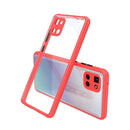 For Samsung Galaxy Note10 Lite Tire Side Texture Contrast Button Shockproof PC + TPU Phone Protective Case(Red)