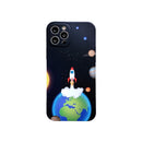Starry Sky Series TPU Protective Case For iPhone 12(Rocket)