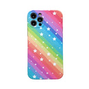 Shockproof Pattern TPU Protective Case For iPhone 11 Pro Max(Rainbow Star)