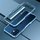 Sharp Edge Magnetic Adsorption Shockproof Case For iPhone 12 mini(Navy Blue)