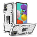 For Samsung Galaxy A51 5G Cool Armor PC + TPU Shockproof Case with 360 Degree Rotation Ring Holder(Silver)