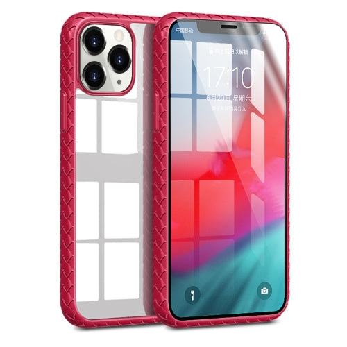 Lige Series Shockproof Transparent PC + TPU Protective Case For iPhone 11 Pro Max(Red)