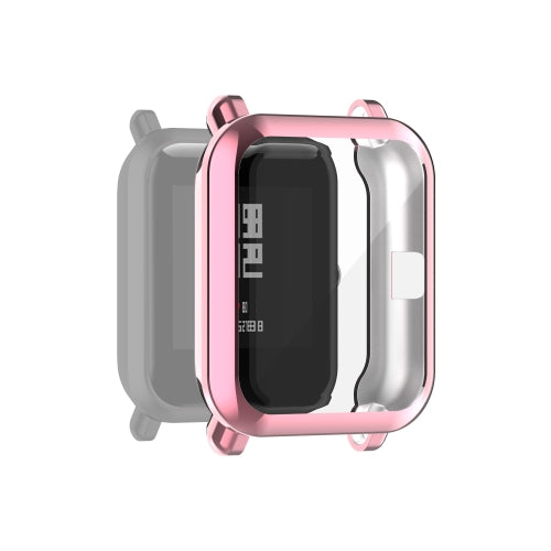 For Amazfit Pop Full Coverage TPU Protective Case Cover(Pink)