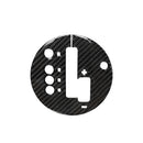 Car Carbon Fiber Gear Automatic Transmission Panel Decorative Sticker for Nissan 350z 2006-2009, Left Drive