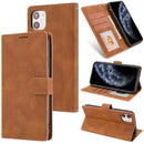 Fantasy Classic Skin-feel Calfskin Texture Magnetic Buckle Horizontal Flip PU Leather Case with Holder & Card Slot & Wallet For iPhone 11 Pro(Brown)