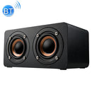 M5 Subwoofer Wooden Bluetooth 4.2 Speaker, Support TF Card & 3.5mm AUX & FM(Black)