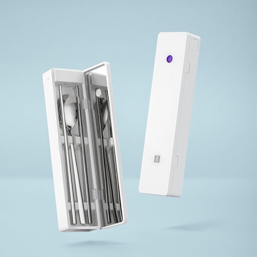 Xiaomi Youpin Huohou Self-sterilizing Portable Tableware Box Chopsticks Spoon Sterilization Box (White)