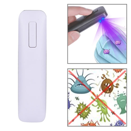 Solid Color UVC Handheld Portable Ultraviolet Disinfection Lamp (White)