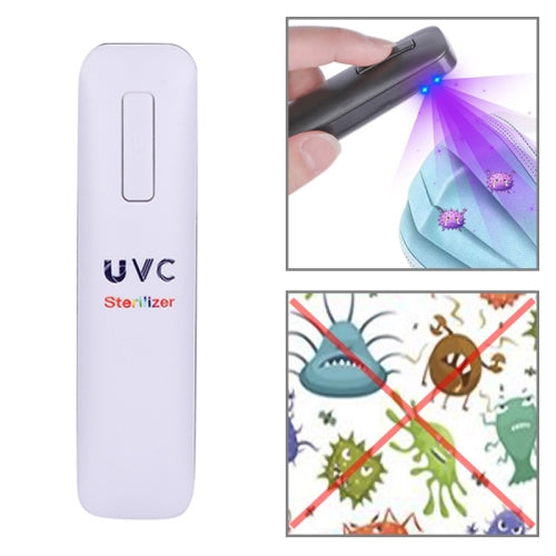 Alphabet UVC Handheld Portable Ultraviolet Disinfection Lamp(White)