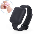 TA-4 10ml Portable Outdoor Silicone Alcohol Liquid Soap Handwashing Fluid Sunscreen Cream Split Bracelet Watch Wristband Sub-packing Box(Black)