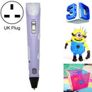 Hand-held 3D Printing Pen, UK Plug (Purple)