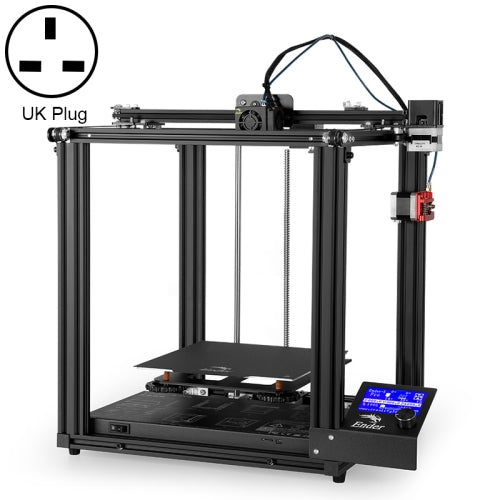 CREALITY Ender-5 Pro Silent Mainboard Double Y-axis DIY 3D Printer, Print Size : 22 x 22 x 30cm, UK Plug