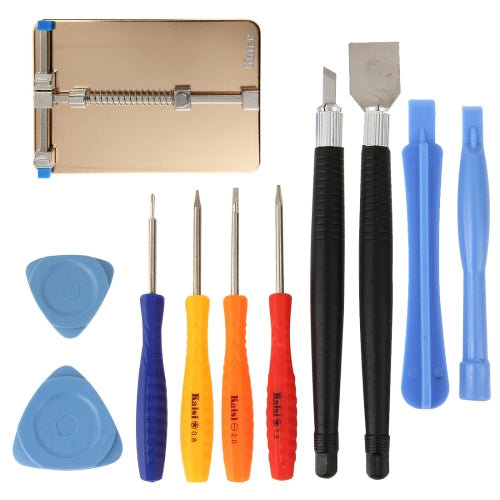 Kaisi K-1210 11 in 1 Profession PCB Holder Multi-purpose Repair Tool Set for iPhone 6 & 6 Plus / Galaxy / Mobile Phone
