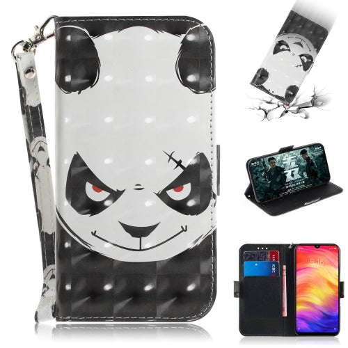 3D Coloured Drawing Horizontal Flip Leather Case with Holder & Card Slots & Wallet For Galaxy S10 Plus(Angry Bear)