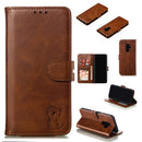 Leather Protective Case for Galaxy S9 Plus(Brown)