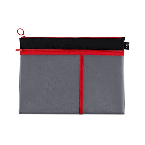 Original Xiaomi Youpin fizz A4 Transparent Mesh Zipper Bag (Red)