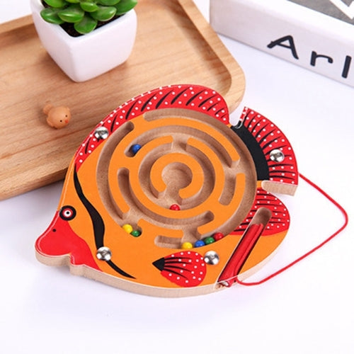 Children Puzzle Toy Wooden Magnetic Small Size Animal Maze
