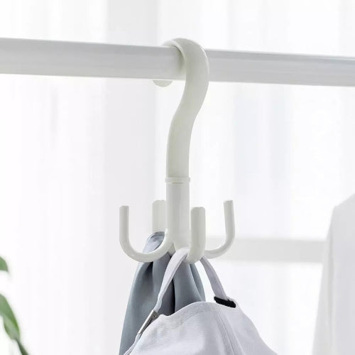 Original Xiaomi Youpin Jordan & Judy 2 PCS 360 Degree Rotating Four-claw Clothing Hook Up (White)