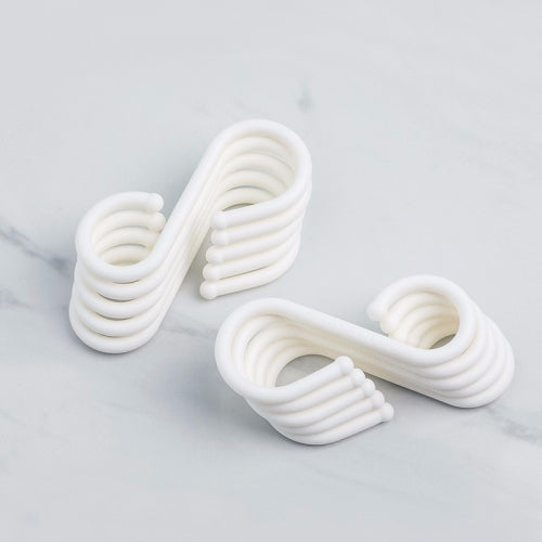 Original Xiaomi Youpin Jordan & Judy 10 PCS / Set Kitchen Bathroom S-shaped Storage Hooks (White)