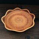 GP3 Braided Sweet Vegetable Fruit Snack Storage Tray Basket, Size: S