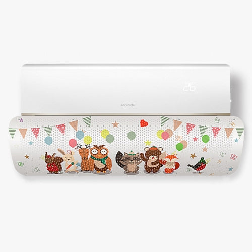 Anti Direct Blow Wall Mounted Air Conditioner Guide Plate Cold Air Baffle (Happy Ball)