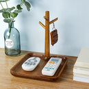 3PCS Solid Wood Key Rack, Porch Storage Rack,Acacia Wood Square