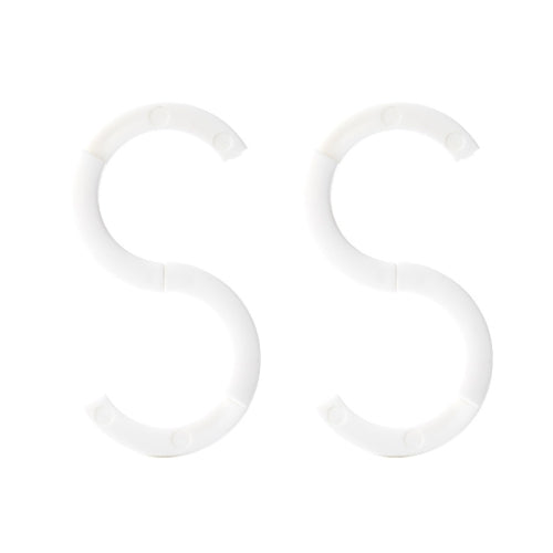 2 PCS / Set Original Xiaomi Youpin CF008 Jordan & Judy Kitchen Bathroom Foldable S-shape Seamless Double Hook