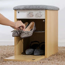 Original Xiaomi Youpin SSS011 37 DEGREE Healthy Sterilization Drying Shoe Stool, CN Plug (Oak Color)